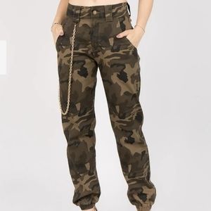 NWT American Bazi color twill joggers